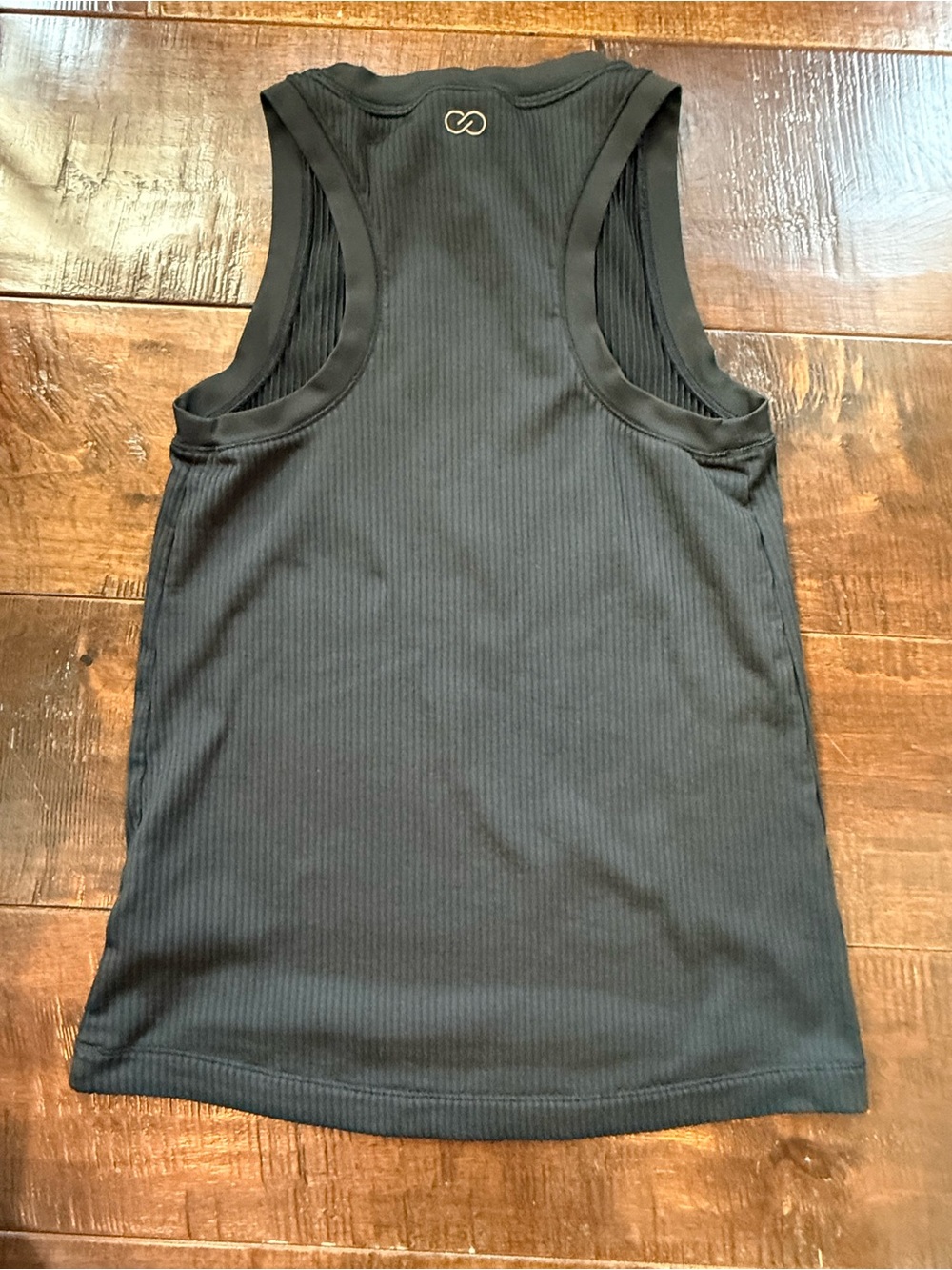 Black Ribbed Tank Top - Picture 2 of 3